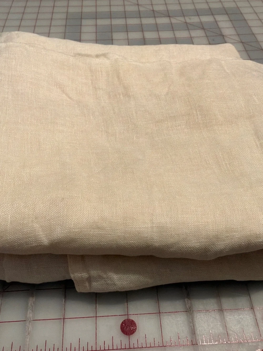 Pottery Barn 100% Linen Sheer Curtain Panels 54 x 96 Ivory Cream Pair (4 avail)
